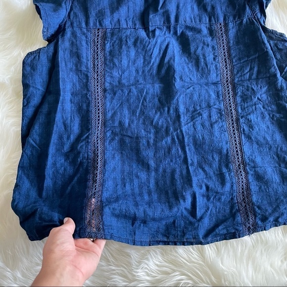 GAP Flutter Sleeve Blouse / cottage core - Picture 2 of 11